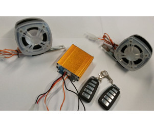 Scooter versterker met USB, speakers en afstandsbediening