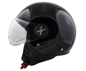 Scooterhelm Vito Loreto Glans Zwart - MAAT: M