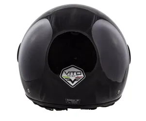 Scooterhelm Vito Loreto Glans Zwart - MAAT: M