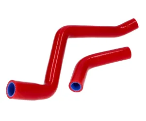 Koelslangenset silicone rood voor Aprilia RX, SX, Derbi Senda, Gilera RCR, SMT D50B0 -17
