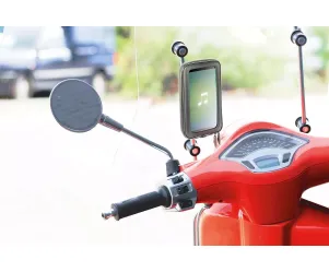 Telefoonhouder windscherm / spiegel - Lampa Smart scooter case