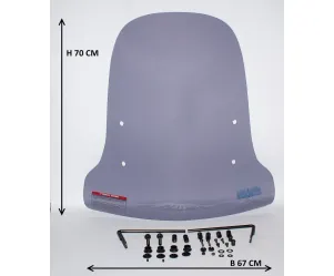 Windscherm AGM Goccia - Hoog - Smoke