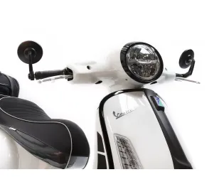 Spiegelset MOTO NOSTRA 1400- Stuuruiteinden Aluminium- Ø=95mm- Mat Zwart Geanodiseerd- E Gemarkeerd