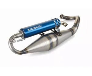 Uitlaat - Stage 6 - PRO Replica MK2 - Gilera / Piaggio - Blauw