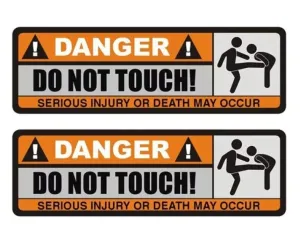 Sticker - Do not touch! (2 stuks)