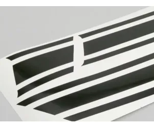sticker voor zijpaneel  lambretta  dl, gp   glanzend zwart