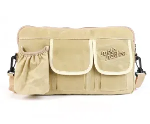 Tas Voor Bagageruimteklep (Incl. Bekerhouder) Moto Nostra Classic Waxed Canvas Geschikt Voor B.V. Vespa Lambretta Gtv Gts Hpe Supertech Touring  Beige