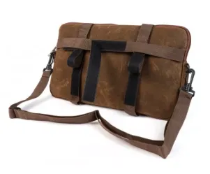 Tas Voor Bagageruimteklep (Incl. Bekerhouder) Moto Nostra Classic Waxed Canvas Geschikt Voor b.v. Vespa Lambretta Gtv Gts Hpe Supertech Touring  Bruin