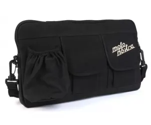 Tas Voor Bagageruimteklep (Incl. Bekerhouder) Moto Nostra Classic Waxed Canvas Geschikt Voor B.V. Vespa Lambretta Gtv Gts Hpe Supertech Touring  Zwart