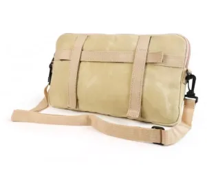 Tas Voor Bagageruimteklep (Incl. Gsm Hoesje (Tot 6,2 Inch Bijv. IPhone 11) Moto Nostra Classic Waxed Canvas Geschikt Voor B.V. Vespa Lambretta Gtv Gts Hpe Supertech Touring  Beige