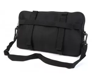 Tas Voor Bagageruimteklep (Incl. Gsm Hoesje (Tot 6,2 Inch Bijv. IPhone 11) Moto Nostra Classic Waxed Canvas  Geschikt Voor b.v. Vespa Lambretta Gtv Gts Hpe Supertech Touring  Zwart