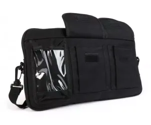Tas Voor Bagageruimteklep (Incl. Gsm Hoesje (Tot 6,2 Inch Bijv. IPhone 11) Moto Nostra Classic Waxed Canvas  Geschikt Voor b.v. Vespa Lambretta Gtv Gts Hpe Supertech Touring  Zwart