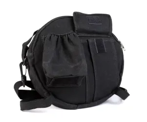 Tas Voor Reservewielhouder (incl. Bekerhoud MOTO NOSTRA Classic 'Waxed Canvas' Geschikt Voor b.v. Vespa, Lambretta Zwart