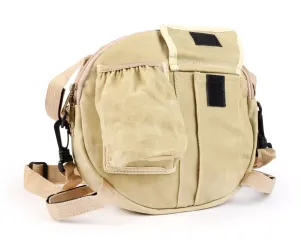 Tas Voor Reservewielhouder (incl. Bekerhouder MOTO NOSTRA Classic Waxed Canvas'- Geschikt Voor b.v. Vespa Lambretta Beige
