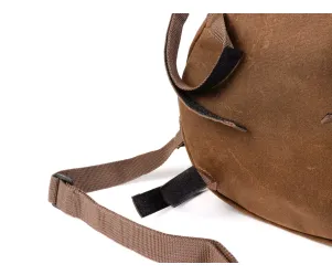 Tas Voor Reservewielhouder incl. Bekerhouder MOTO NOSTRA Classic 'Waxed Canvas' Geschikt Voor b.v. Vespa Lambretta Bruin