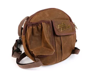 Tas Voor Reservewielhouder incl. Bekerhouder MOTO NOSTRA Classic 'Waxed Canvas' Geschikt Voor b.v. Vespa Lambretta Bruin