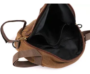 Tas Voor Reservewielhouder incl. Bekerhouder MOTO NOSTRA Classic 'Waxed Canvas' Geschikt Voor b.v. Vespa Lambretta Bruin
