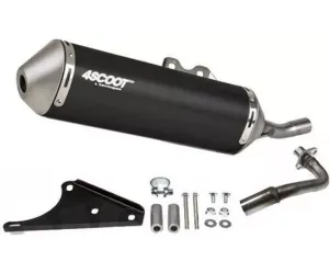 Uitlaat Tecnigas 4Scoot Zip / Lx / Fly 4-Takt 2v  - Zwart