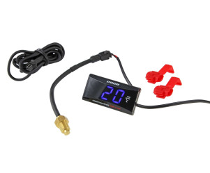 Temperatuur meter Voca - Mini model met verlichting - Rood