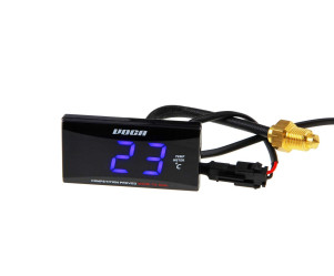 Temperatuur meter Voca - Mini model met verlichting - Rood