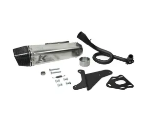 Turbokit GP Pro uitlaat Alu / Carbon - Vespa Primavera / Sprint Euro 5 (iget)