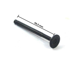 Klep uitlaat China / GY6 4T 50cc - Lang model (69,5mm)