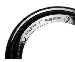 velg  BGM original 2.10 10', staal v2.0   vespa (type px)   vespa smallframe v50, 50n, special, pv, et3, pk50 125 (s/xl/xl2), largeframe px, t5, sprint , rally, gt/gtr, lml star, deluxe   zwart