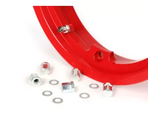 velg  BGM pro tubeless 2.10 10 inch, aluminium  vespa (type px)   vespa smallframe v50, 50n, special, pv, et3, pk50 125 (s/xl/xl2), largeframe px, t5, sprint, rally , gt/gtr, lml star, deluxe   rood