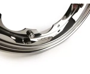 velg  BGM pro  lambretta li (serie 1 3), li s, sx, tv (serie 2 3)   roestvrij staal, gepolijst