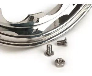 velg  BGM pro  lambretta li (serie 1 3), li s, sx, tv (serie 2 3)   roestvrij staal, gepolijst