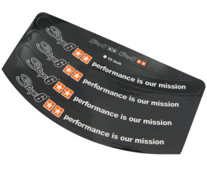 Velgrandsticker - Stage6 - Zwart (10 inch)