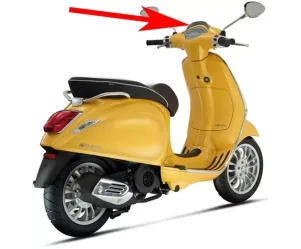 Stuurkap spoiler - Vespa Sprint/Primavera - Mat Zwart