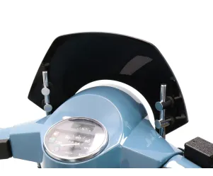 Windscherm Vespa PX80, PX125, PX150, PX200, LML 125 150 Star Stella Zwart