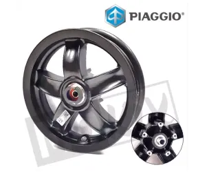 Voorwiel Piaggio Zip 2000 (zwart)