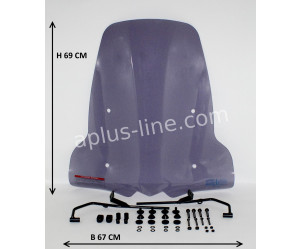 Windscherm Kymco Agility 16 inch - Smoke