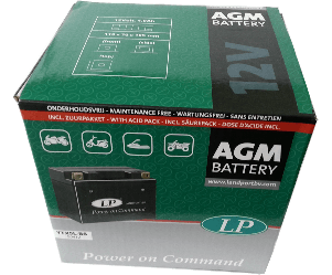Scooter Accu - YTX5L-BS - 12 Volt 4 Ah (extra capaciteit, model iets hoger)