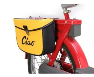 Zadeltas Moto Nostra Ciao Geel Zwart