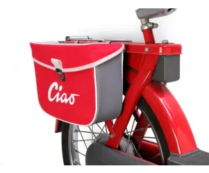 Zadeltas Moto Nostra Ciao Rood Grijs