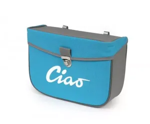 Zadeltas Moto Nostra Ciao Turquoise Grijs