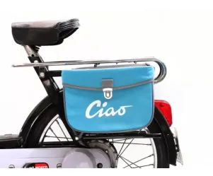 Zadeltas Moto Nostra Ciao Turquoise Grijs