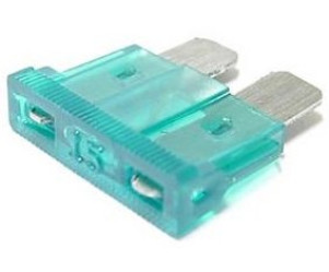 Zekering - Type : Steek - 15 Amp.
