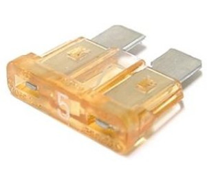 Zekering - Type : Steek - 5 Amp.