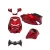Kappenset RS-1 (rood bordeaux ) Piaggio Zip2000 Model SP 5-delig