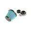 Luchtfilter Power Straight D.35MM Carbon / Blauw