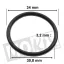 O-ring olie aftapplug China/ GY6 / Peugeot / SYM