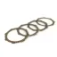 koppelingsfrictieplaten set  BGM pro sport  type honda cr80 geschikt voor standaard koppelingsmand van vespa cosa2/fl (1992 ), px (1995 ), superstrong, scooter & service, mmw, ultrastrong   4 platen