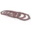 koppelingsfrictieplaten set  BGM pro superstrong racing red  lambretta li, lis, sx, tv (serie 2 3), dl, gp   6 platen 