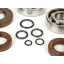 lager  en oliekeerringset voor krukas  BGM original  vespa v50, pv125, et3, pk50, pk80, pk125   1x 6303 + 1x 6204   incl. o ringen