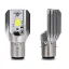Led lamp Ba20D / H6 (Xenon look) - o.a. Piaggio Zip