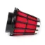 Luchtfilter Malossi E5  0 graden cs= 55mm Rood Zwart Mikuni